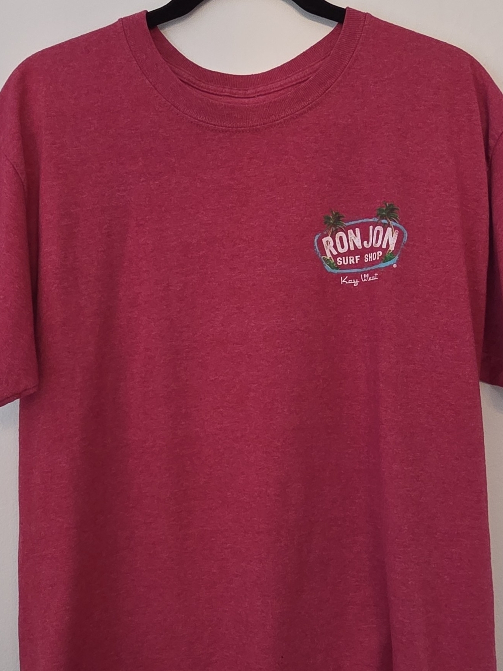 Ron Jon Surf Shop Short Sleeve Tee - Raspberry Pink/Red